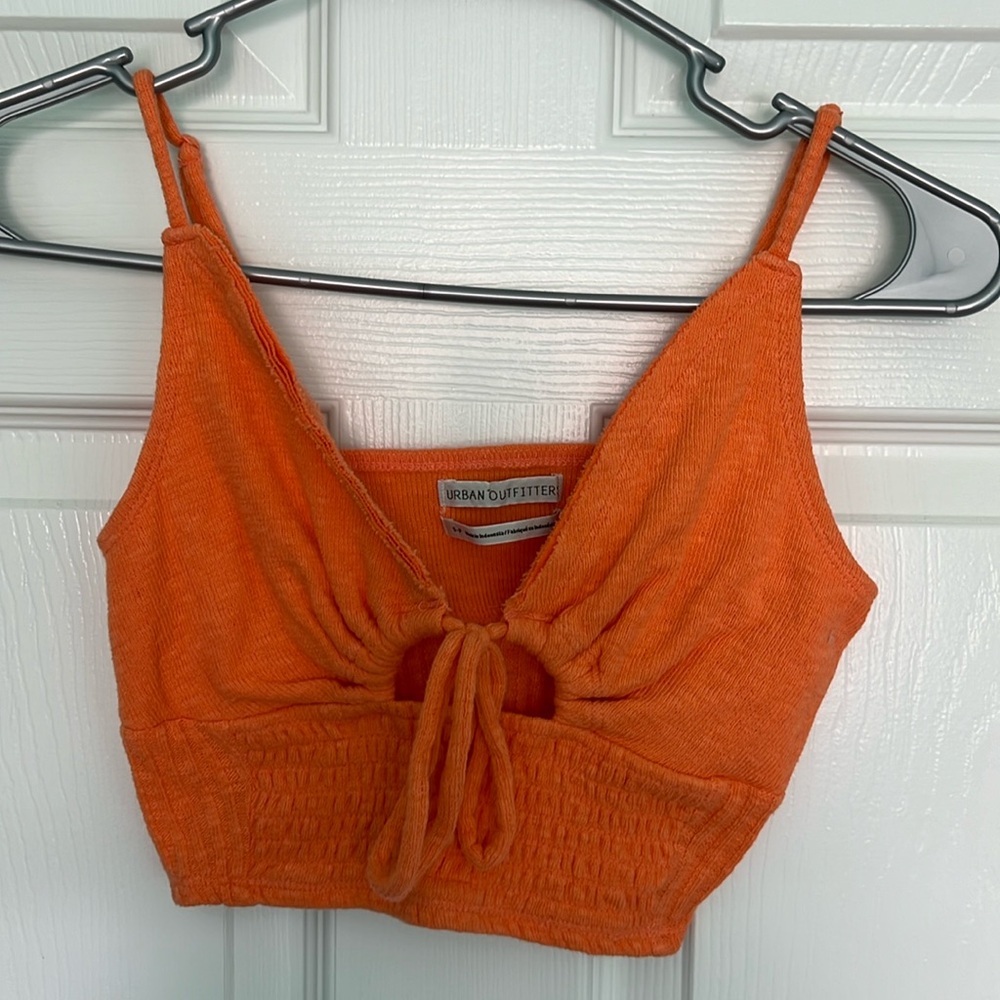 Urban Outfitters orange crop tank size small